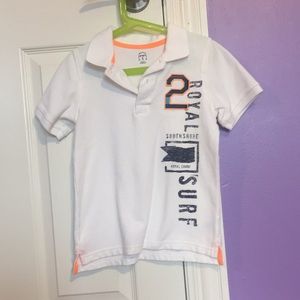Boys white carters polo